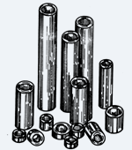 connector nickel plated brass, nylon