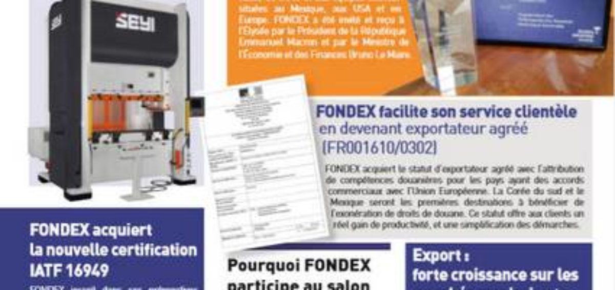lettre information Fondex septembre 2018